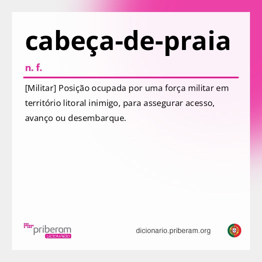 Significado de cabeça-de-praia
