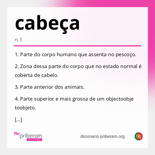 Significado de cabeça