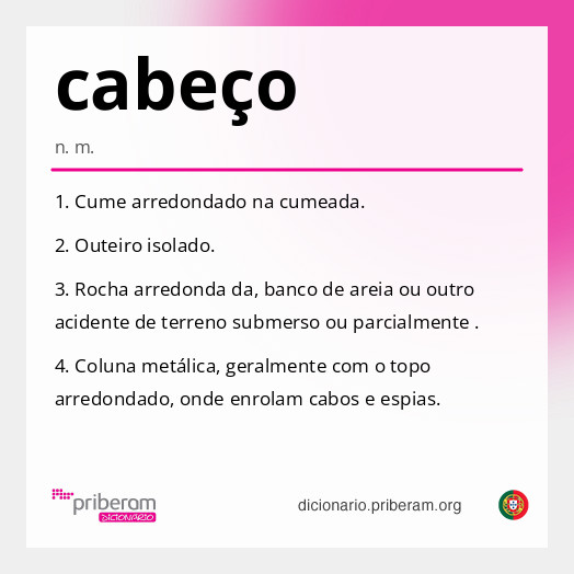 Significado de cabeço