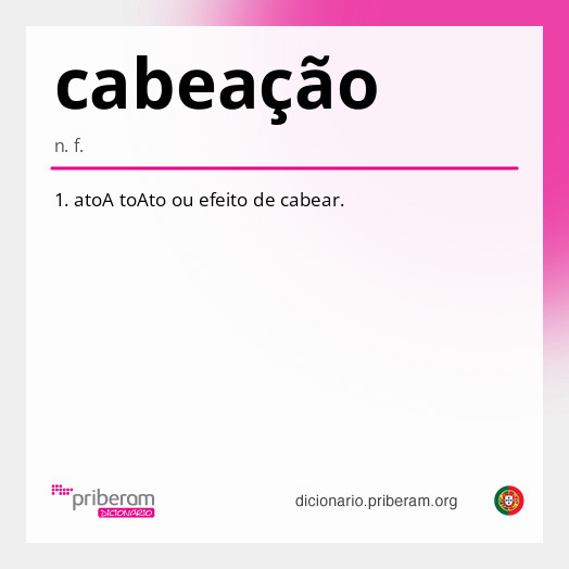 Significado de cabeação