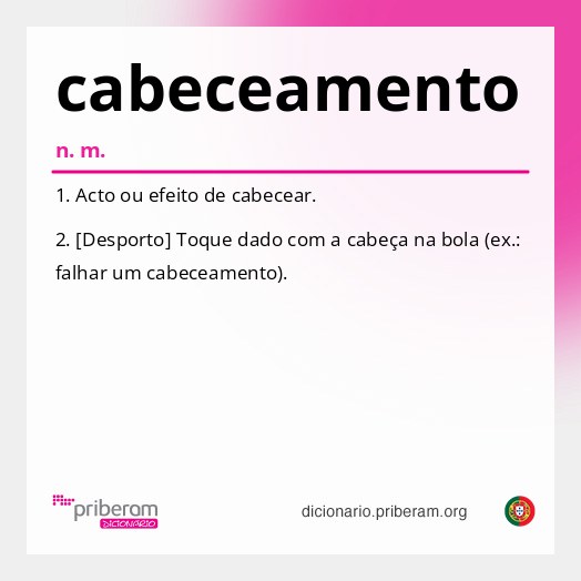 Significado de cabeceamento