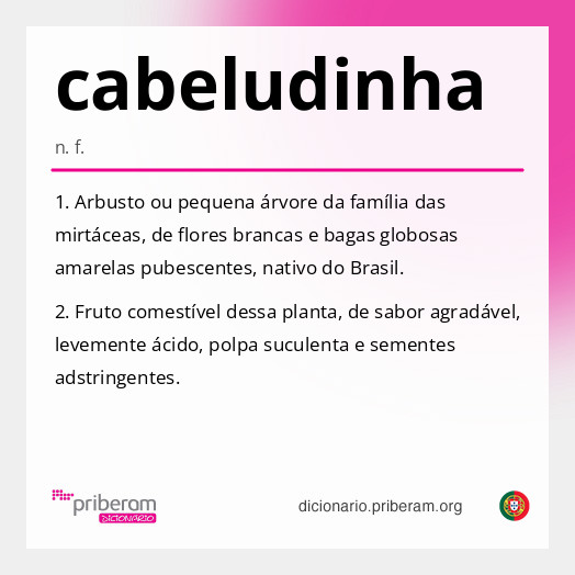 Significado de cabeludinha