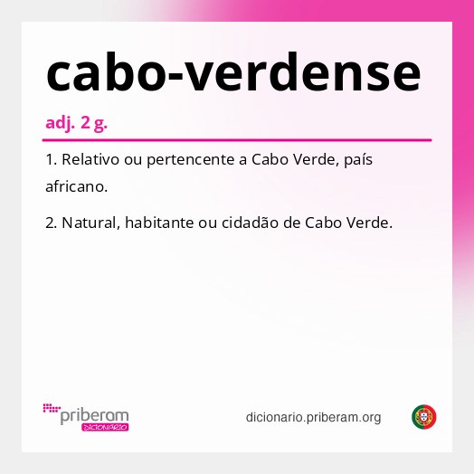 Significado de cabo-verdense