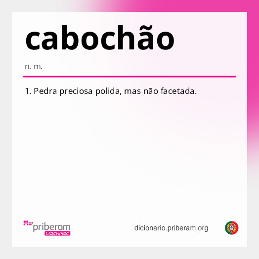 Significado de cabochão