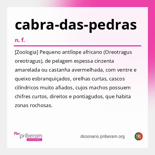 Significado de cabra-das-pedras