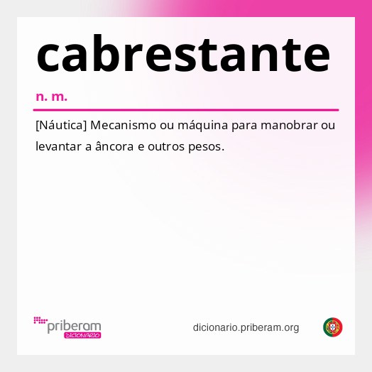 Significado de cabrestante