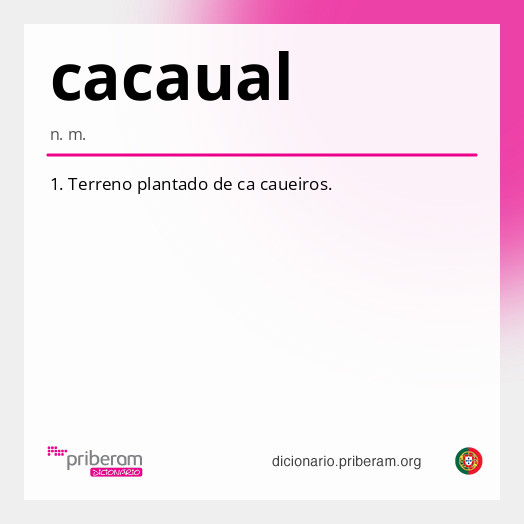 Significado de cacaual