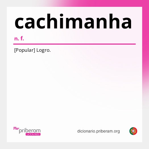 Significado de cachimanha