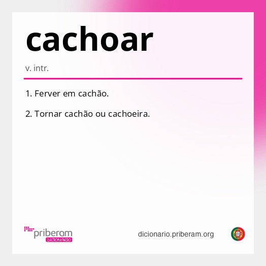 Significado de cachoar