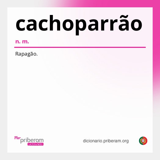 Significado de cachoparrão
