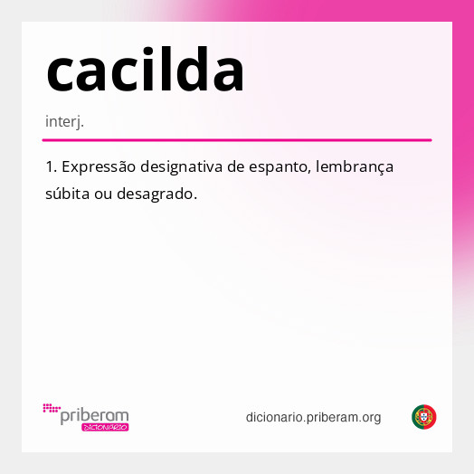 Significado de cacilda