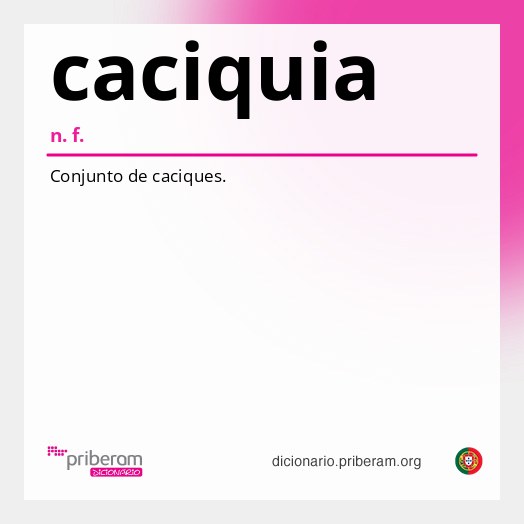 Significado de caciquia