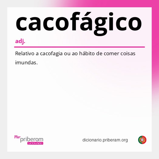 Significado de cacofágico