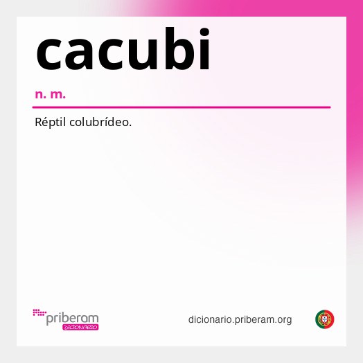 Significado de cacubi