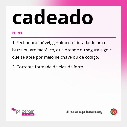 Significado de cadeado