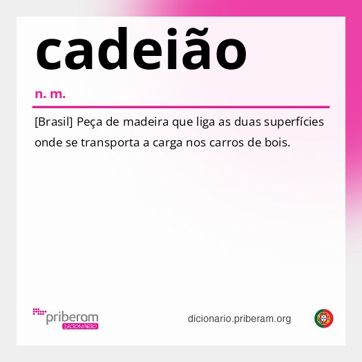 Significado de cadeião