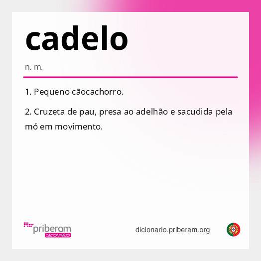 Significado de cadelo