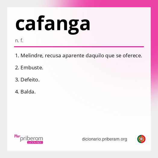 Significado de cafanga