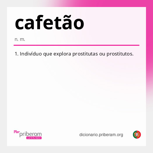Significado de cafetão