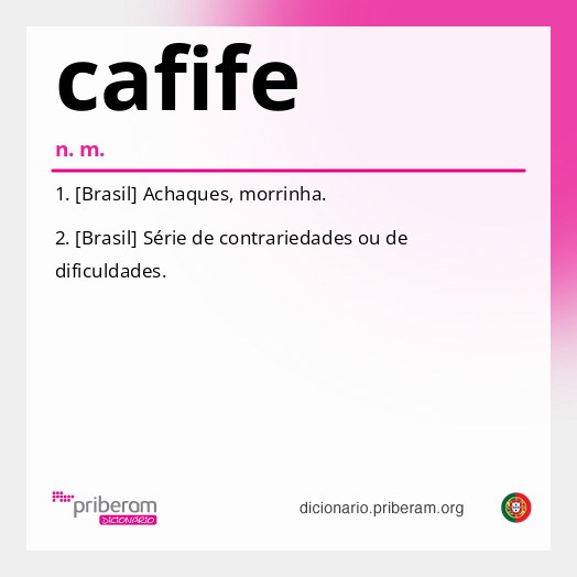 Significado de cafife