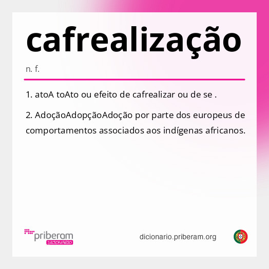 Significado de cafrealização