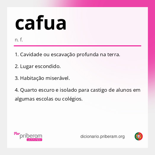 Significado de cafua