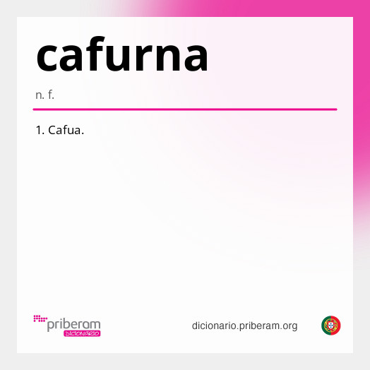 Significado de cafurna