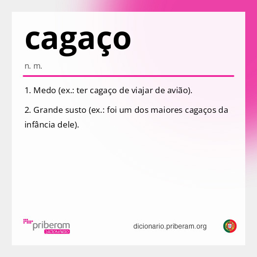 Significado de cagaço