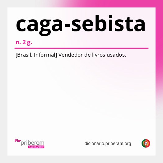 Significado de caga-sebista