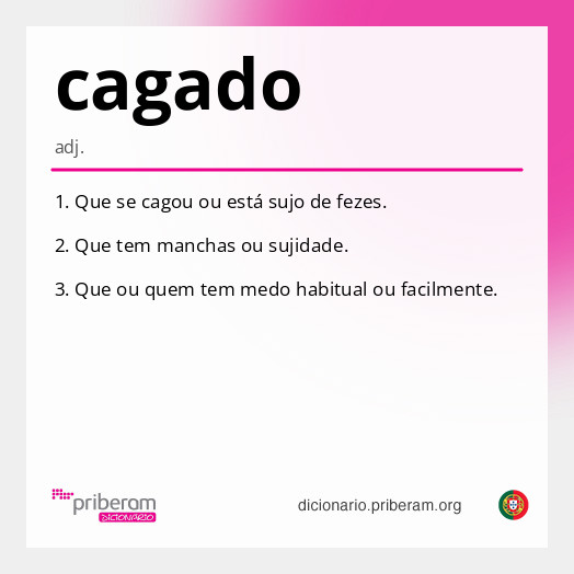 Significado de cagado