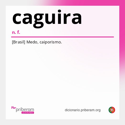 Significado de caguira
