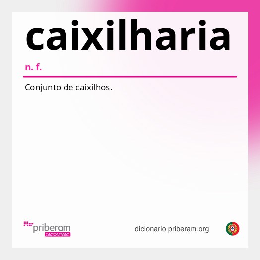 Significado de caixilharia