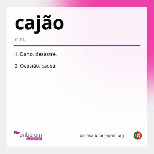 Significado de cajão
