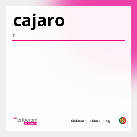 Significado de cajaro