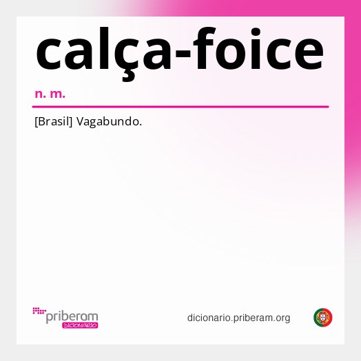 Significado de calça-foice