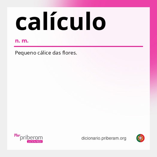 Significado de calículo