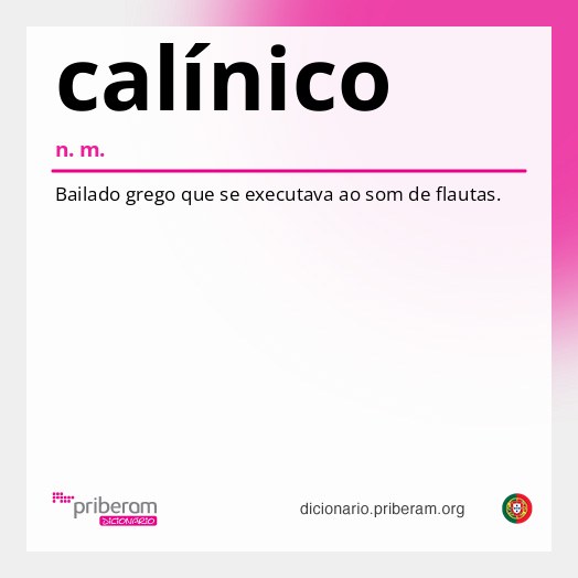 Significado de calínico