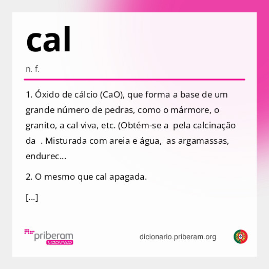 Significado de cal