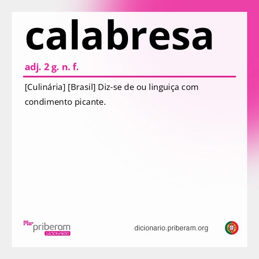 Significado de calabresa