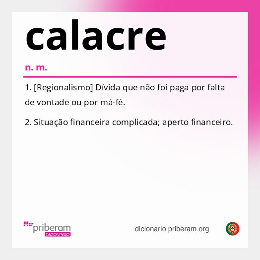 Significado de calacre