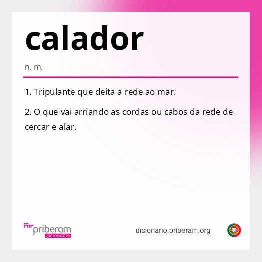 Significado de calador