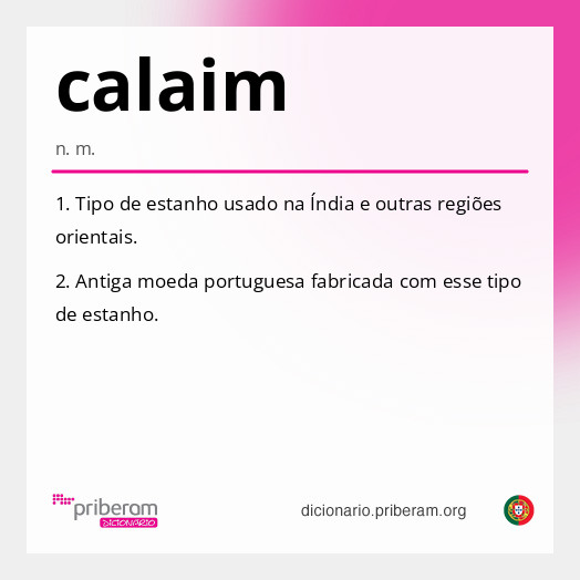 Significado de calaim