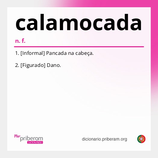 Significado de calamocada