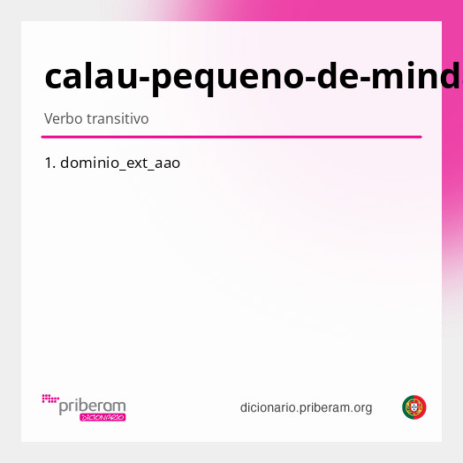 Significado de calau-pequeno-de-mindanau