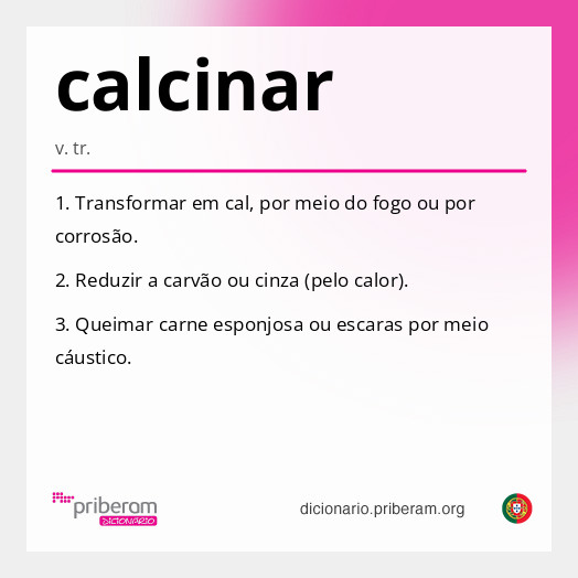 Significado de calcinar