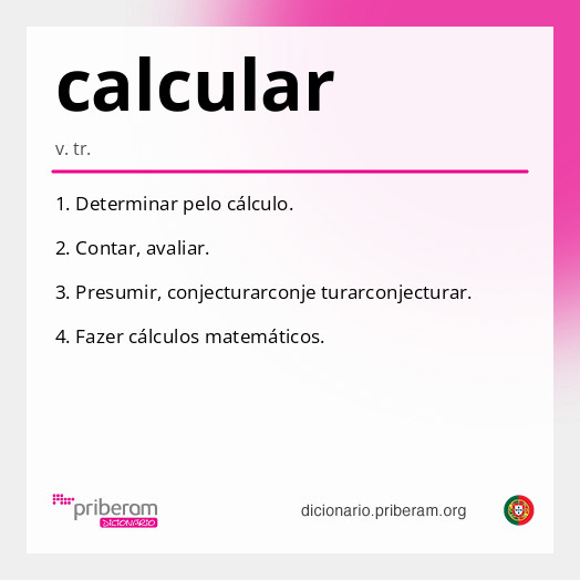 Significado de calcular