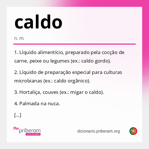 Significado de caldo