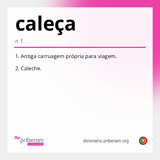 Significado de caleça