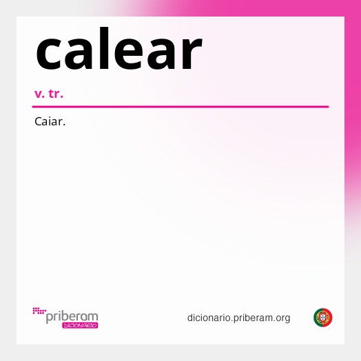 Significado de calear