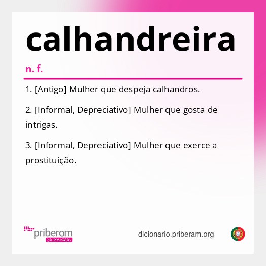 Significado de calhandreira